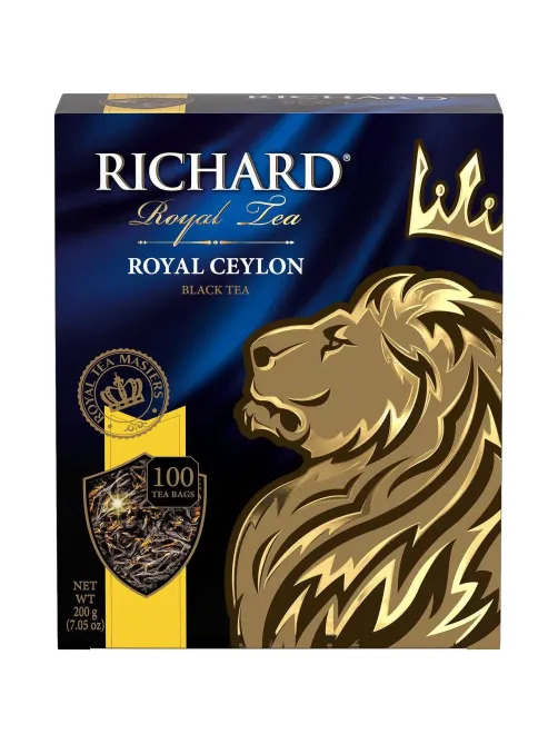 Чай Richard Royal Ceylon черный в пакетиках 2гx100шт 61066, 13936