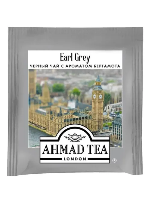 Чай Ahmad Earl grey черный бергамот 100пак/уп 5951-08