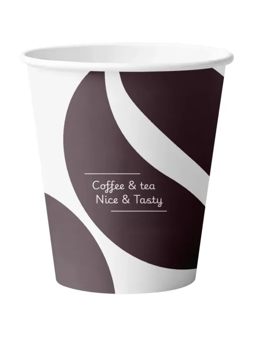 Стакан одноразовый бум. 1-сл Nice&Tasty mix 250 мл d-80 мм 50 шт/уп