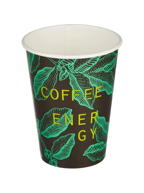 Стакан одноразовый бум однос. 300мл d-90мм SP12 coffee energy (MIX)50шт/уп