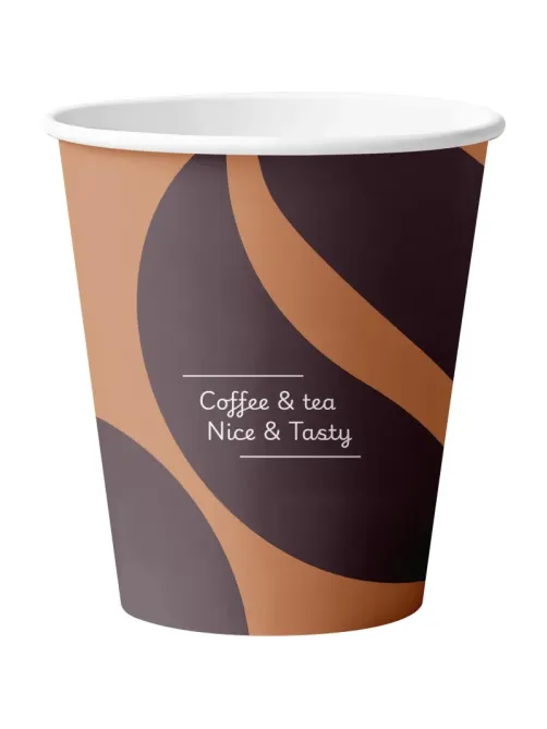 Стакан одноразовый бум. 1-сл Nice&Tasty mix 250 мл d-80 мм 50 шт/уп