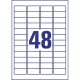 Этикетки самоклеящиеся  L4778-20, 45,7x21,2 см, полиэстер, бел,960ш, 20л/уп