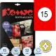 Этикетки самоклеящиеся  звездочки для опечат.док-в.,15шт./10л
