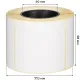 Термотрансферные этикетки ПГЛ 58х60 (4 шт.)+риббон WAX 60x100 в комплекте
