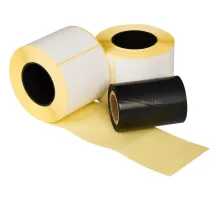 Термотрансферные этикетки ПГЛ 58х60 (4 шт.)+риббон WAX 60x100 в комплекте