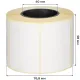 Термотрансферные этикетки ПГЛ 58х40 (4 шт.)+риббон WAX 60x100 в комплекте