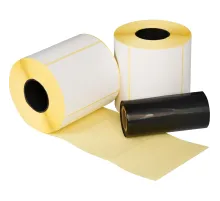 Термотрансферные этикетки ПГЛ 100х72 (2 шт.)+риббон WAX 104x100 в комплекте