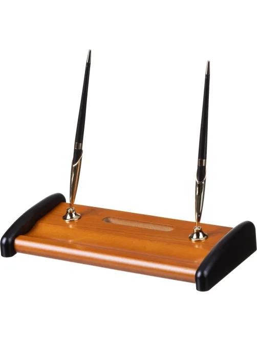 Набор настольный 6M-3A на 6 предметов из МДФ, цвет: коричневый/черный