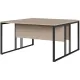 Рабочая станция К-Loft 241S005 2раб.места Ш1380 дуб скандин