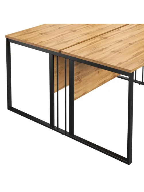 Рабочая станция К-Loft 241S005 2раб.места Ш1380 дуб натур