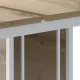 Раб.станц.Комус Мебель К-Loft 241S018 1380х1370х752 2раб.м. дуб натур/белый