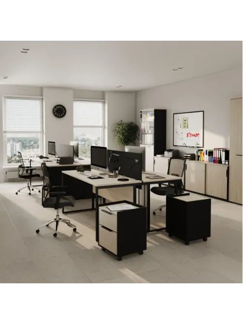 Рабочая станция К-Loft 241S005 2раб.места Ш1380 дуб скандин