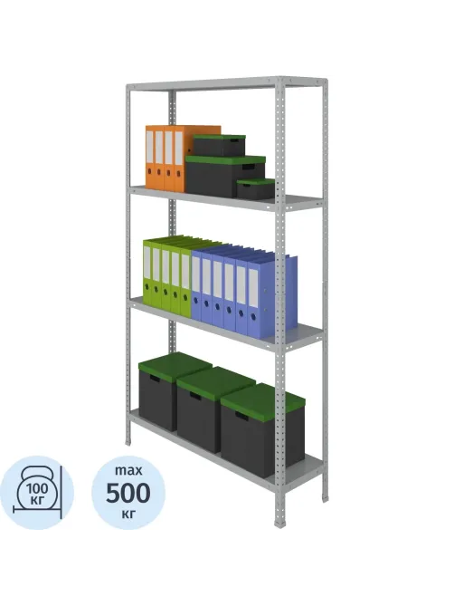 Стеллаж металлический Cobalt Shelf MS180KD/100x30/4