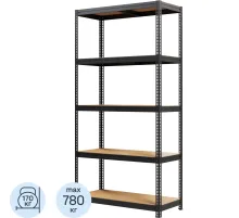 Стеллаж металлический MZ-PROFIL окрашенный 1800х900х400