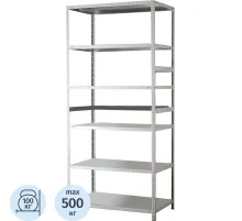 Стеллаж металлический MS Standart 200/100x60/6 полок