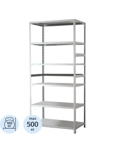Стеллаж металлический MS Standart 200/100x60/6 полок