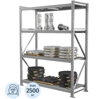 Стеллаж металлический ПРАКТИК_MS Pro   200/180x60/4 полки