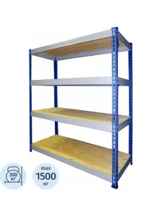 Стеллаж металлический MZ_МКФ18614-2.5   груз. 4 полки 1830х610х2500
