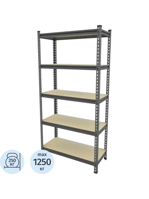 Стеллаж металлический Ульт_Everest Beamy Simple-D16-250-30/90/180-5