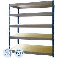 Стеллаж металлический MZ_МКФ18615-2.0   груз. 5 полок 1830х610х2000