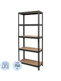 Стеллаж металлический SBL 180KD/75x35/ 5 полок