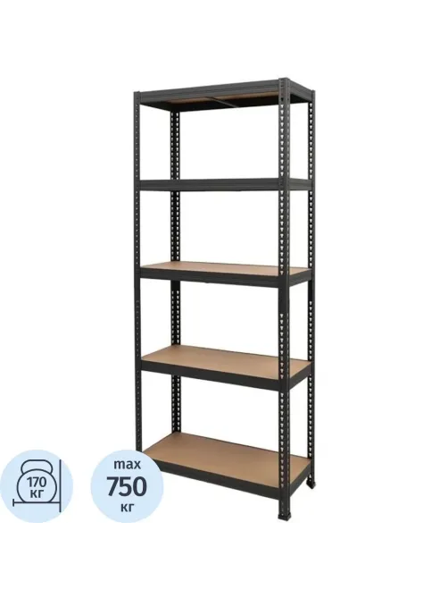 Стеллаж металлический SBL 180KD/75x35/ 5 полок