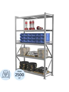 Стеллаж металлический ПРАКТИК_MS Pro   250/150x60/5 полок
