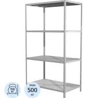 Стеллаж металлический MS Standart 185/100x40/4 полки
