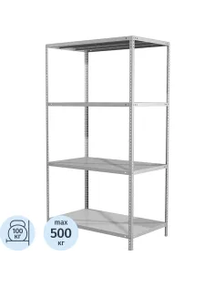 Стеллаж металлический MS Standart 185/100x30/4 полки