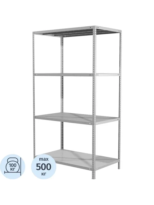 Стеллаж металлический MS Standart 185/100x30/4 полки