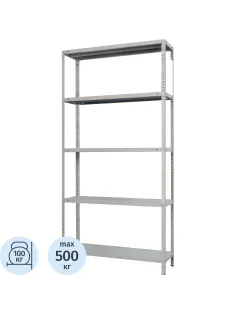 Стеллаж металлический MS Standart 200/100x30/5 полок