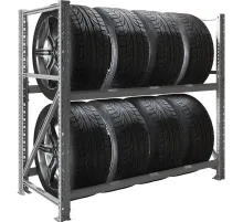 Стеллаж металлический MS Pro 1200/1353x606 стационарный для хранения 8 шин