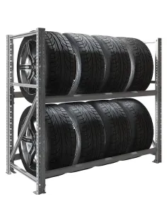Стеллаж металлический MS Pro 1200/1353x606 стационарный для хранения 8 шин