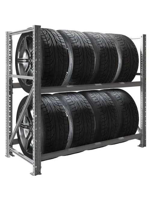 Стеллаж металлический MS Pro 1200/1353x606 стационарный для хранения 8 шин