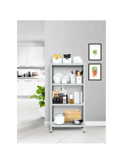Стеллаж металлический Ульт_Everest Lite-30-30/75/150-4 (RAL 7035)