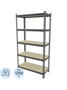 Стеллаж металлический Ульт_Everest Beamy Simple-D16-250-50/90/180-5