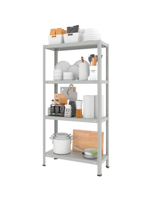 Стеллаж металлический Ульт_Everest Lite-30-30/75/150-4 (RAL 7035)