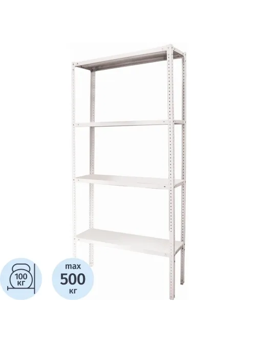 Стеллаж металлический P_МС-15/37 с 4-мя полками 700х300х1500