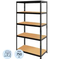 Стеллаж металлический SBL 180KD/90x45/ 5 полок