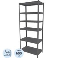 Стеллаж металлический Ульт_Everest Beamy Luxe-100-40/90/220-6-C (Разборный)
