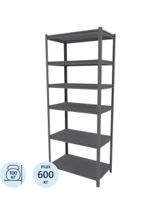 Стеллаж металлический Ульт_Everest Beamy Luxe-100-40/90/220-6-C (Разборный)