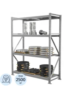 Стеллаж металлический ПРАКТИК_MS Pro   200/150x60/4 полки