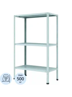 Стеллаж металлический P_МС-133 с 3-мя полками 700х300х1000