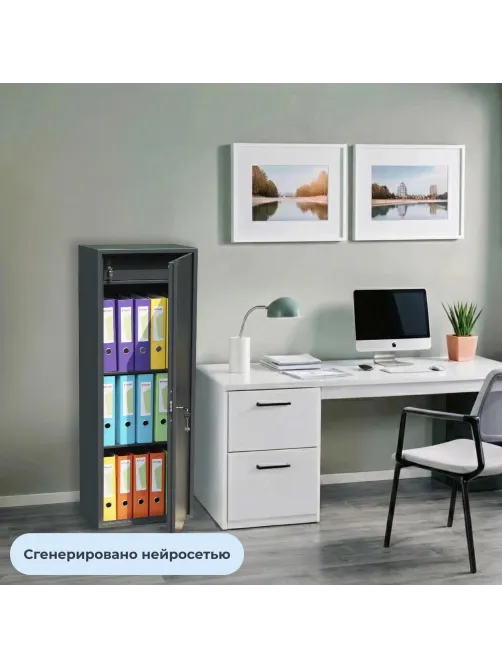 Шкаф для бумаг металлический Комус Мебель TSL-125M, 460х340х1250 мм