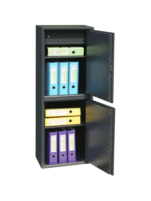 Шкаф для бумаг металлический Комус Мебель TSL-127/2M, 460х340х1272мм