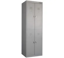 Шкаф для одежды металлический MZ_ШРК-24-600 2 секции,4 ячейки 600х500х
