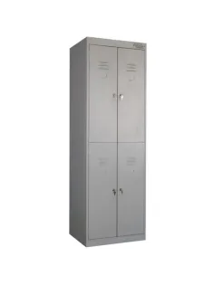 Шкаф для одежды металлический MZ_ШРК-24-600 2 секции,4 ячейки 600х500х