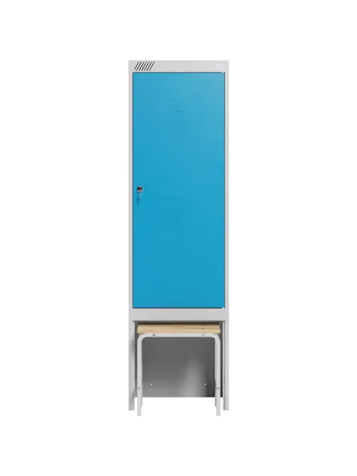 Шкаф для одежды металлический MZ_ШРЭК-21-530 ВСК 530х500х1850 синий