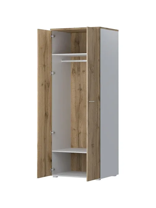 Корпус гардероба Комус Мебель К-Loft 241H002 786х616х2106 дуб натур/белый