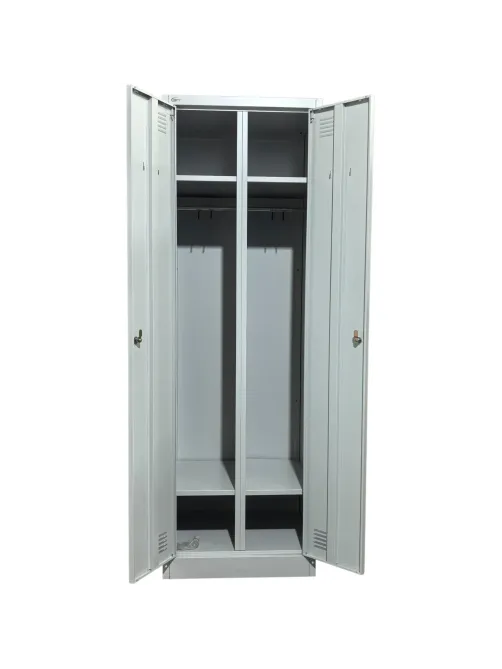 Шкаф для одeжды металлический CBNT_2L-B1A 600х500х1850 + полка для oбуви
